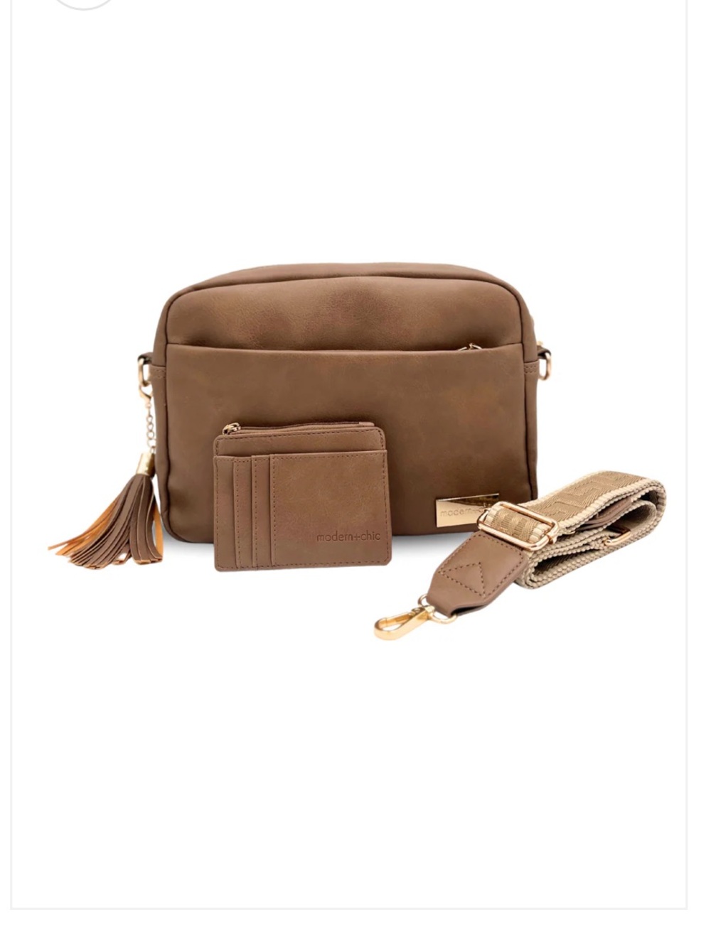 Modern + Chic Alice Crossbody bag brown NWT
